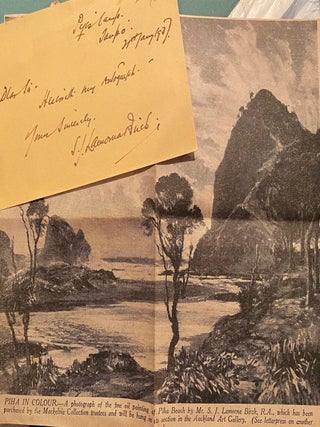 Item #019284 Signed note. S. J. Lamorna Birch