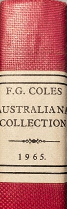 Item #019303 Catalogue. F. G. Coles Australiana Collection. Gaston Renard