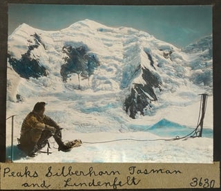 Item #019314 Glass slides of New Zealand Mountaineers and Mountain Scenes