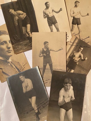 Item #019322 New Zealand boxing champions photographic postcards