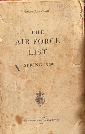 Item #019329 The Airforce List, Spring, 1969