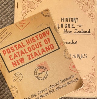Item #019337 Postal History catalogue of New Zealand, Vols 1 and 2. L. J. G. Franks