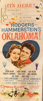 Item #019354 Oklahoma. Cinema poster. Rogers and Hammerstein