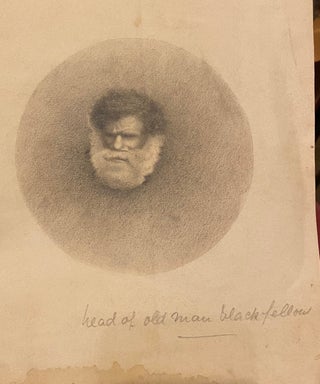 Item #019357 Drawing of the head of an Aboriginal man