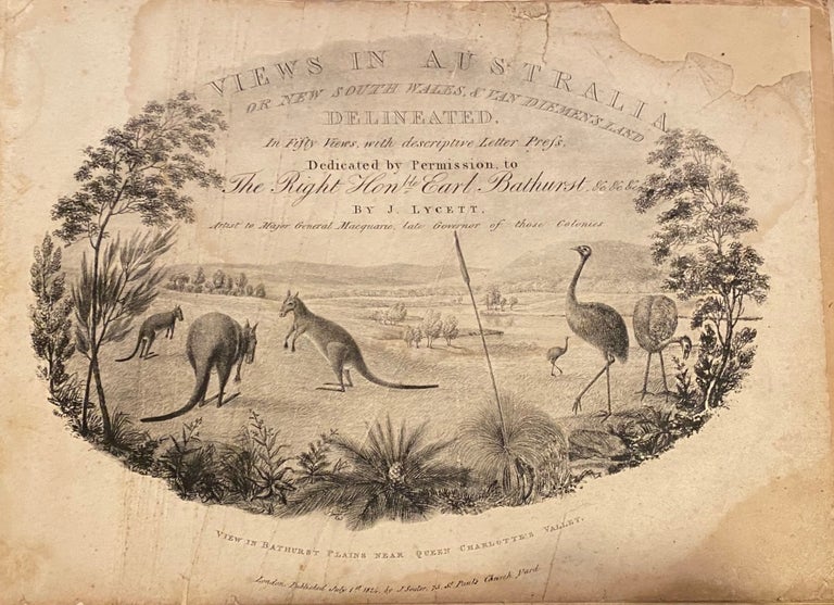 Item #019360 Views in Australia, or New South Wales, & Van Diemen's Land. J. Lycett.