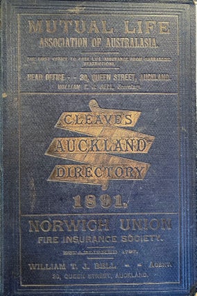 Item #019393 Cleave's Auckland Directory. Arthur Cleave