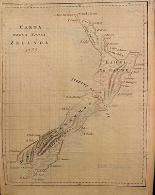 Item #019402 Carta della Nuova Zelanda 1785. New Zealand map