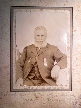 Item #019416 Waireka Battle veteran J Andrews. Taranaki wars
