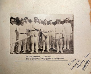 Item #019428 Royal tennis players. King George VI, Lord Birkenhead Lord Chancellor