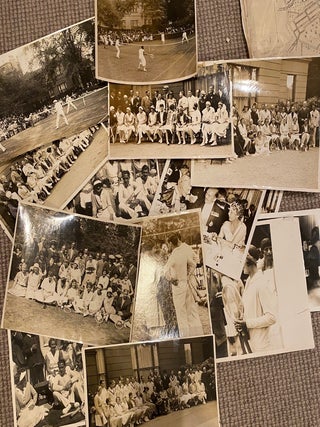 Item #019431 Tennis players and society. Tennis 1930s at Lady Wavertree's charitable events