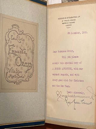 Item #019439 A Joyous Adventure. Baroness Orczy