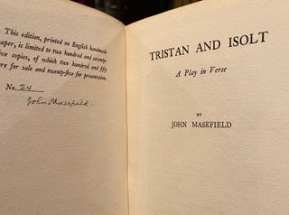 Item #019475 Tristan and Isolt. John Masefield