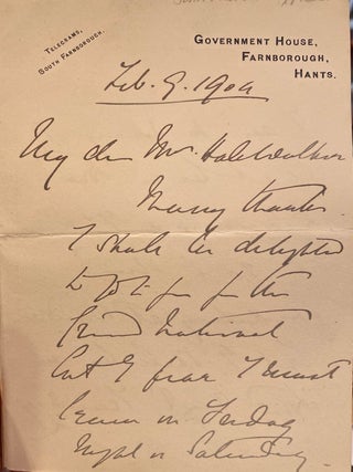 Item #019591 ALS. Sir John French