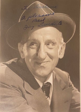 Item #019595 Signed photograph. Jimmy Durante