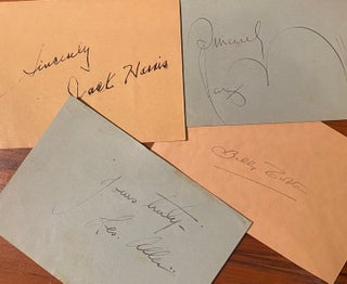 Item #019618 Signatures on slips. Dance band leaders