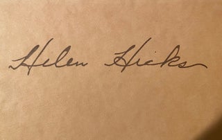 Item #019622 Signature on slip. Helen Hicks