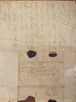 Item #019637 Letter to Mrs Finch about Lord Nelson's letters, Lady Hamilton and Sir Richard...