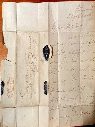 Letter to Mrs Finch about Lord Nelson's letters, Lady Hamilton and Sir Richard Strachan