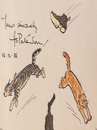 Item #019658 Cartoon and signature. A S. Paterson