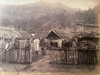 Item #019699 Koriniti Village in 1885, Whanganui. Burton Brothers