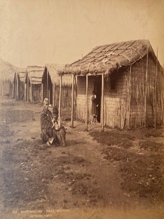 Item #019710 King Tawhiao's residence, Whatiwhatihoe pa. Burton Brothers