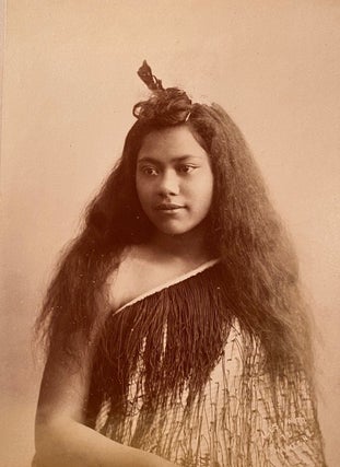 Item #019724 Portrait of a young Maori girl. Isles