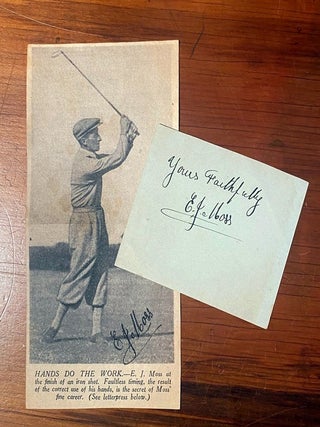 Item #019797 New Zealand Golf Champion signature. E. J Moss