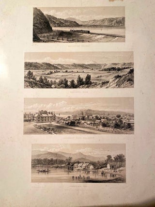 Item #019810 Lithographs of New Zealand scenes. BARRAUD C. D