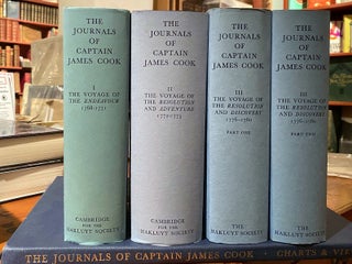 Item #019831 The Journals of Captain James Cook on His Voyages of Discovery. Set. J. C. BEAGLEHOLE