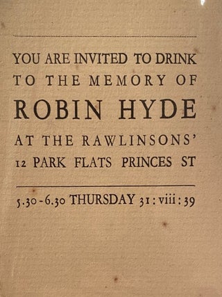 Item #019848 The Griffin Press Ephemera. Ron Holloway