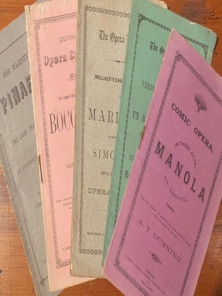 Item #019865 Opera librettos, Auckland, New Zealand. 1870s-1880s Auckland opera performances