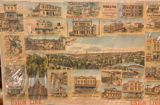 Item #019879 Advertising Poster, View of Auckland from Ponsonby. New Zealand Herald, Auckland...