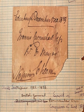 Item #019881 Signature of Charles Napier. General Sir Charles Napier