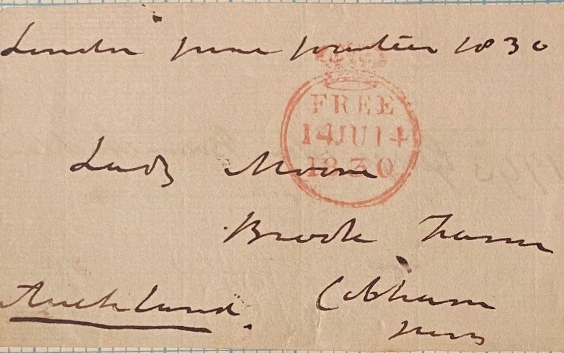 Signature of George Eden, Lord Auckland | Lord Auckland