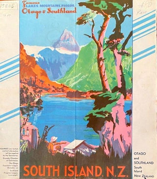 Item #019935 Famous Lakes, Mountains, Fiords, Otago & Southland, South Island, NZ. Travel brochure