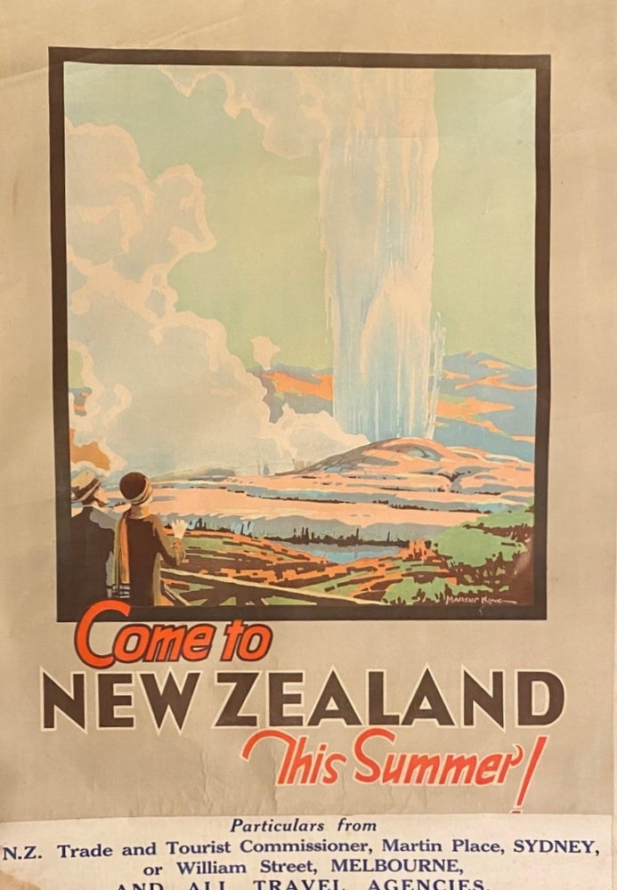 Item #019951 Come to New Zealand this summer! NZ Trade, Sydney and Melbourne Tourist Commissioner.