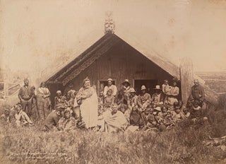 Item #019991 Large group of Maori at Waipahihi, Lake Taupo. Burton Brothers