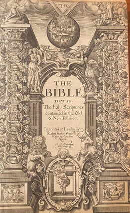 Item #020013 The Bible that is, the Holy Scriptures contained in the Old & New Testament....