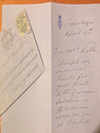 Item #020017 Hand-written letter. King Edward VII