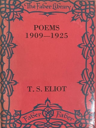 Item #020071 Poems 1909-1925. T. S Eliot