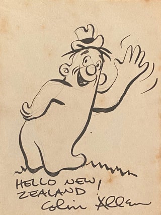 Item #020089 Colin Allen, Amercian cartoonist. Colin Allen