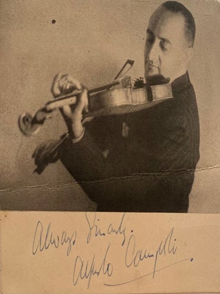 Item #020151 Signed photograph. Alfrfedo Campoli