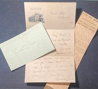 Item #020189 Typed signed letter and autographed photograph. Ralph Coram