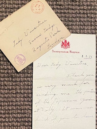 Item #020243 Hand-written signed letter. Duke of Gloucester Prince Henry