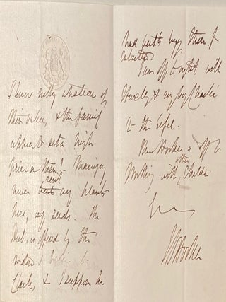 Item #020274 Hand-written signed letter. Joseph Dalton Hooker