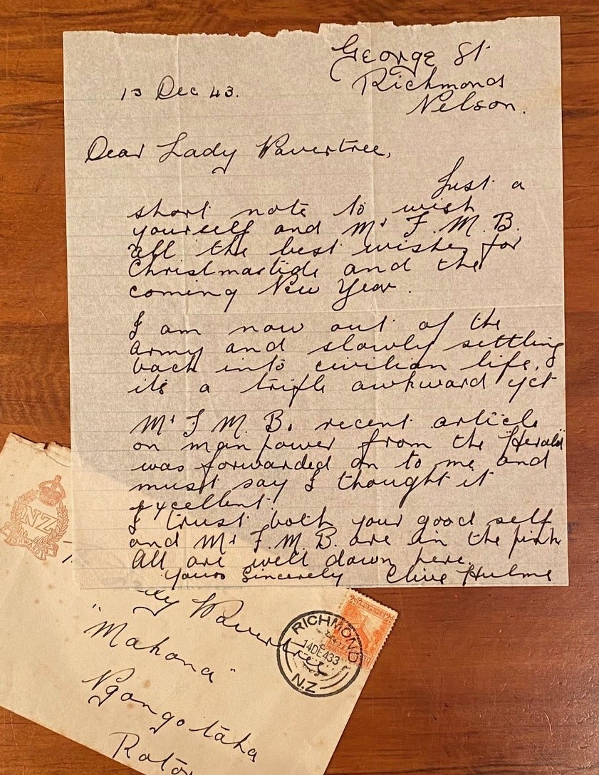 Hand Signed Letter Example Hand-written signed letter | Clive Hulme