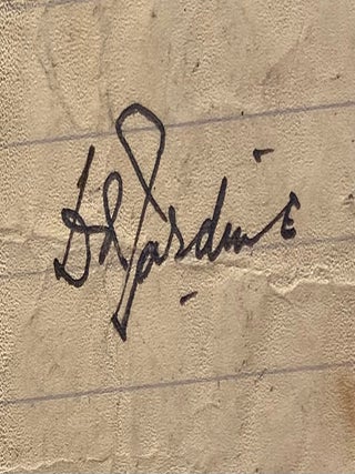 Item #020276 Signature. Douglas Jardine