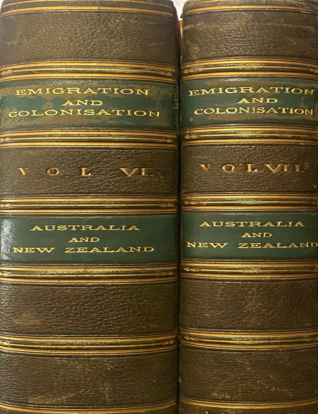 Item #020490 Emigration and colonisation. Australia and New Zealand - book boxes