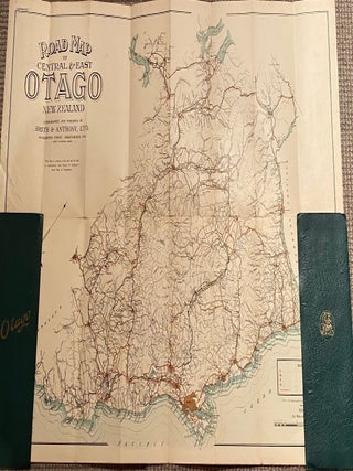 Road map of Central & East Otago, New Zealand