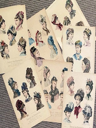 Item #020585 French millinery fashions of the late 19th C. Journal des Demoiselles